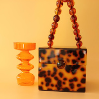 Analeah Artsy Resin Cube Bag (Tortoise)