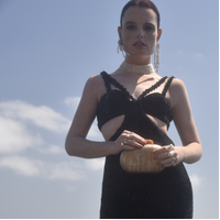 Benoite Artsy Resin Clutch 