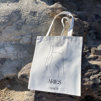 She Is Aries Eco Zodiac Muse Tote Bag