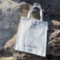 She Is Cancer Eco Zodiac Muse Tote Bag