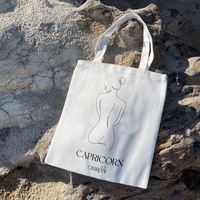 She Is Capricorn Eco Zodiac Muse Tote Bag