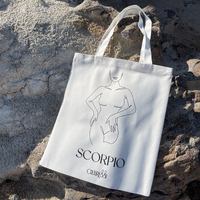 She Is Scorpio Eco Zodiac Muse Tote Bag