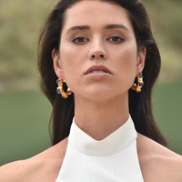 Donatella 22K Natural Raw Sapphire Earrings