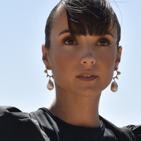 Francoise Luxury 24K Baroque Pearl Drop Earrings (with Gold Leaf)