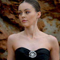 Aquarius Artisan Zirconia Pavé Stud Earrings (Silver)