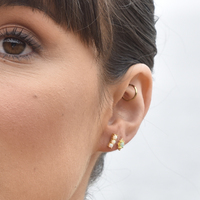 Zia Dainty Opal Stud Earrings