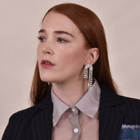 Juliet Crystal Diamante Earrings (my ears are pierced)