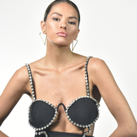 Ayla Sculptural Love Heart Earrings 