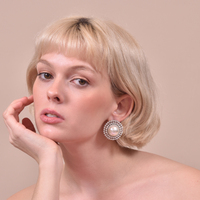 Le Paris 60s Pearl Stud Earrings (My ears are pierced)