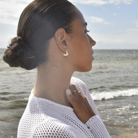 Leona Artsy Silver Bowl Earrings