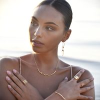 Georgina Art Deco Bralette Earrings (Gold)