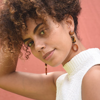 Leticia Geometry Drop Earrings (for pierced ears)