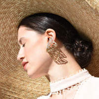 Skyla Golden Butterfly Earrings