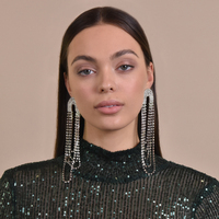 Aelda Oversized Catwalk Earrings (my ears are pierced)