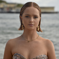 Alvena Coral Statement Earrings