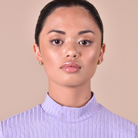 Cass Dainty Croissant Huggie Earrings