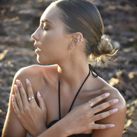 Harlow Sculptural Intertwined Cuff Earring (Single Piece Silver)