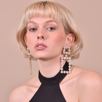 Gianni Crystal Encrusted Diamante Earrings (My ears are pierced)