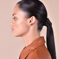 Ace Minimalist Dainty Hoop Earrings - Gold