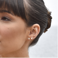 Siria Dainty Opal Stud Earrings