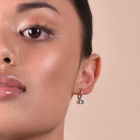 Mantra Dainty Starburst Drop Earrings