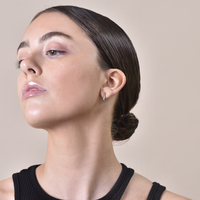 Loki Minimalist U Huggie Earrings (Silver)