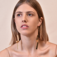 Eilleen Golden Twirl Earrings