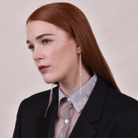 Kelsey Fine Double String Earrings