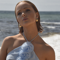 Sloane Chunky Droplet Earrings (Gold)