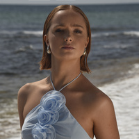 Sloane Chunky Droplet Earrings (Silver)