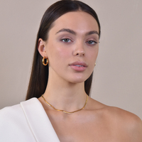 Oria Premium Gold Hoop Earrings