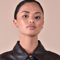 Katia Dainty Evil Eye Drop Earrings (Silver)