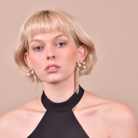 Zaya Eyes On Me Earrings (My ears are pierced)