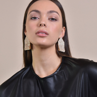 Brighton Runway Style Diamante Drop Earrings