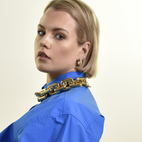 Elior Diamnate-embellished Hoop Earrings (Gold)