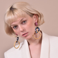Leandre Modern Loop Earrings (for pierced ears)