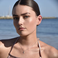 Capricorn Helix Screw Back Earring (Silver Single Piece)