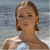 Adair Chunky C Hoop Earrings (Gold)