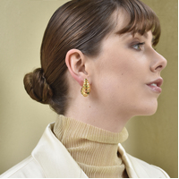 Odyssey Artsy Cocoon Earrings (Gold)
