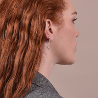 Madigan Silver Chain Drop Earrings