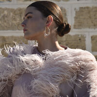 Vanora Two Tone Fluid Loop Earrings