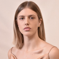 Pure Jade Artisan Floral Stud Earrings