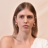 Jaclin Curved Line Earrings