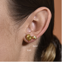 Esti Artsy Knot Earrings (Gold Vermeil) 