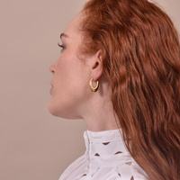 Lowe Modern Gold Curve Earrings