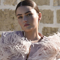 Aviva Two Tone Diamante Knot Earrings