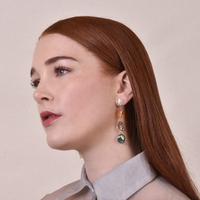 Clare Mismatching Tassel Drop Earrings (my ears are pierced)