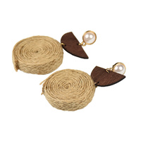 Mya Rolled Knit Ethical Earrings (for non-pierced ears)