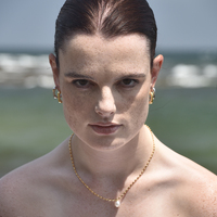 Marcie Open Square Earrings (Gold Vermeil)