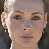 Lark Love Heart Padlock Drop Earrings (Silver)